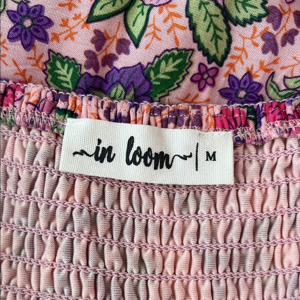 In loom Floral Pink Maxi Dress Medium Bump Friendly - Picture 9 of 10